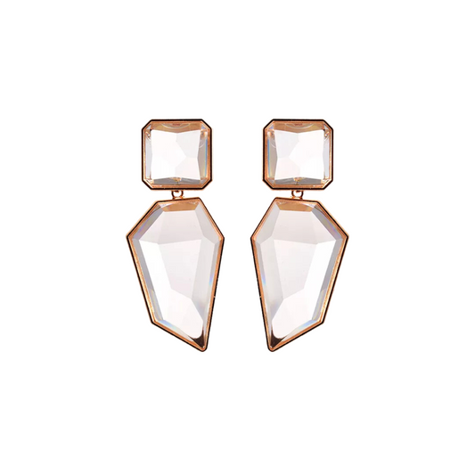 Geometric Shapes Resin Drop Earrings